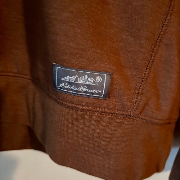 Eddie Bauer Men's Rust Crewneck Sweatshirt - Picture 2 of 5